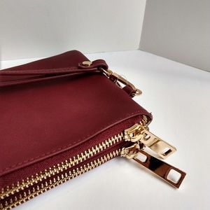 Maroon & Gold Clutch